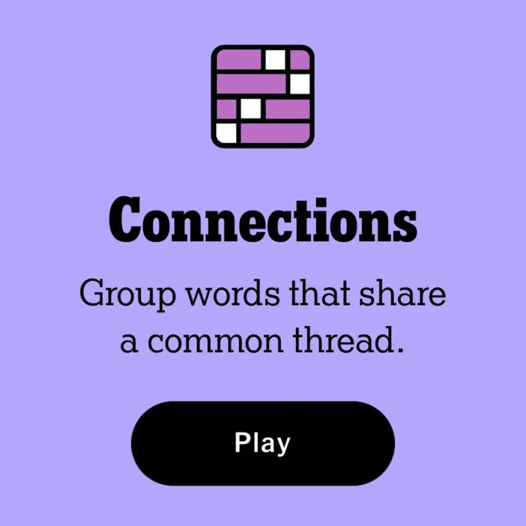 NYT Connections Today – Hints and Answers for Game #589, Monday, January 20