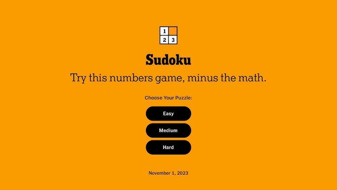 NYT Sudoku Answers Today