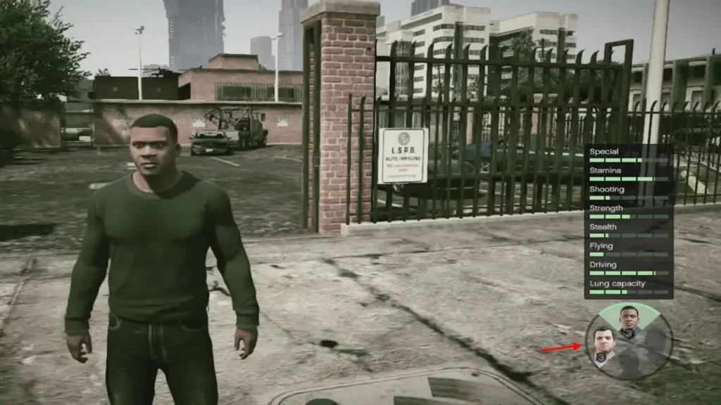 GTA 5 Character Screenshot of Switch Characters in GTA 5