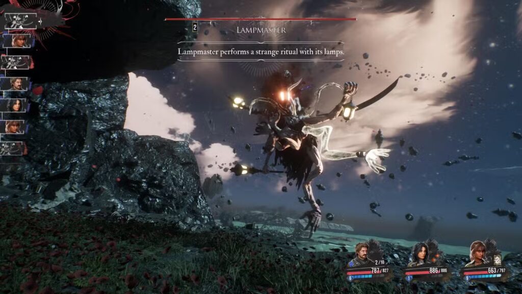 Gameplay screenshot of Lampmaster in Clair Obscur: Expedition 33
