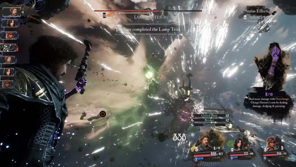 Gameplay screenshot of Lampmaster in Clair Obscur: Expedition 33
