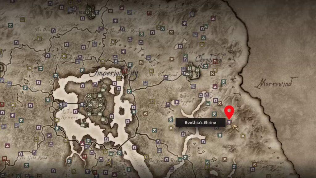 Boethia’s Shrine Quest in Oblivion Remastered