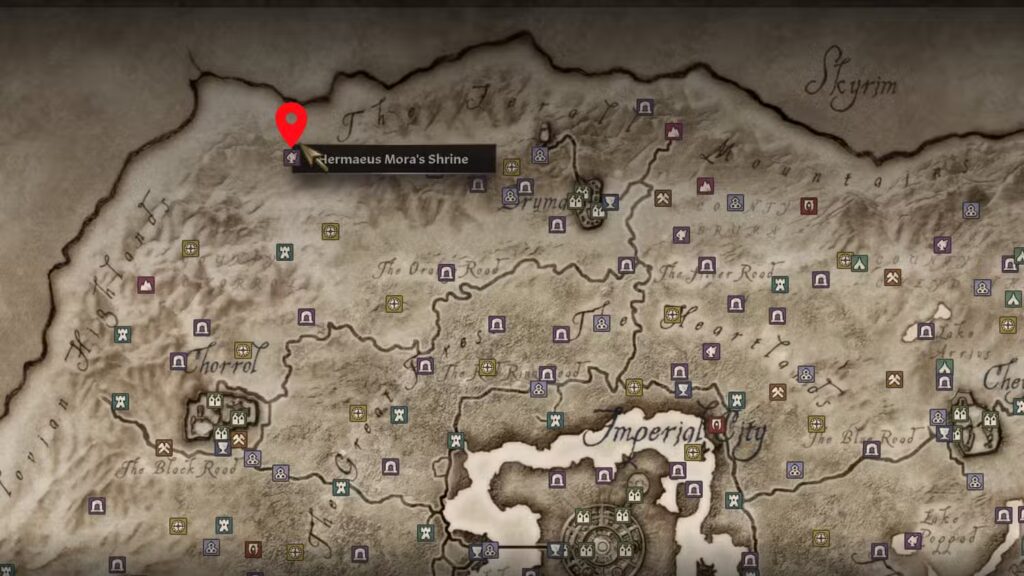 Shrine of Hermaeus Mora Map