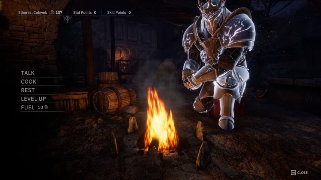 How to Upgrade Bonfires with Ethereal Cobwebs in Tainted Grail The Fall of Avalon