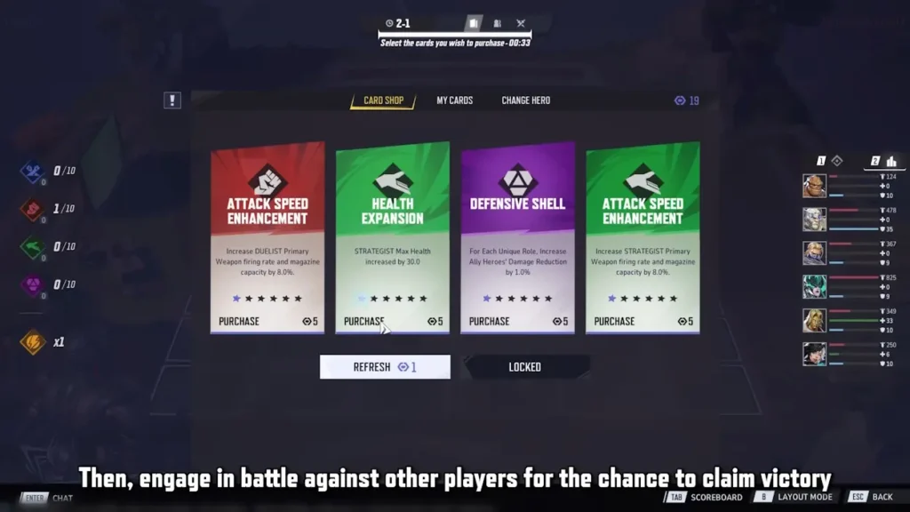 Marvel Rivals Auto Chess Mode Card Shop