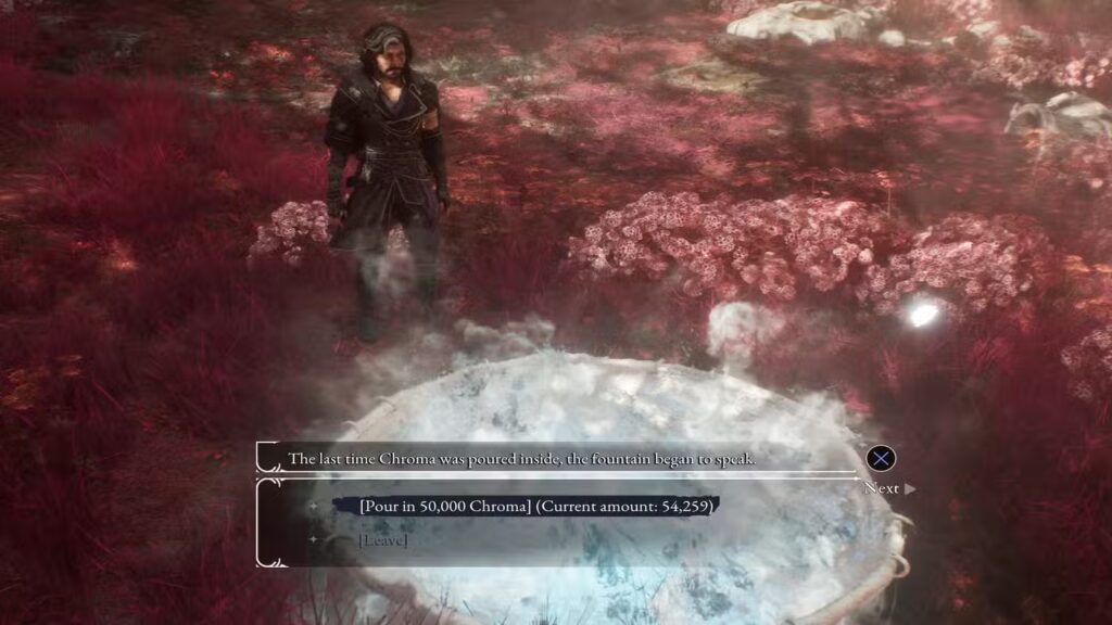 Pour Chroma into the Fountain