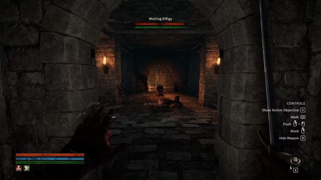 Boss #1 – The Wailing Effigy in Tainted Grail: The Fall of Avalon’s Prologue