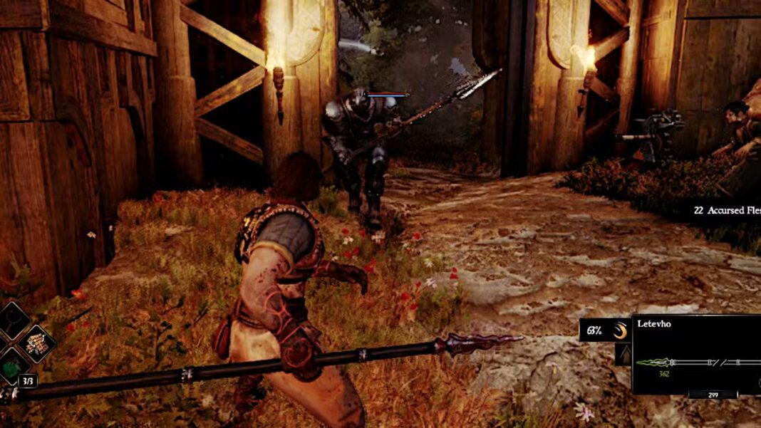 Blades of Fire Spearman Fighting