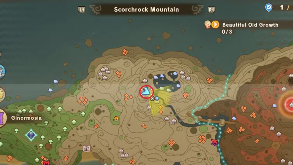 Brush of Time – Scorchrock Mountain in Fantasy Life i