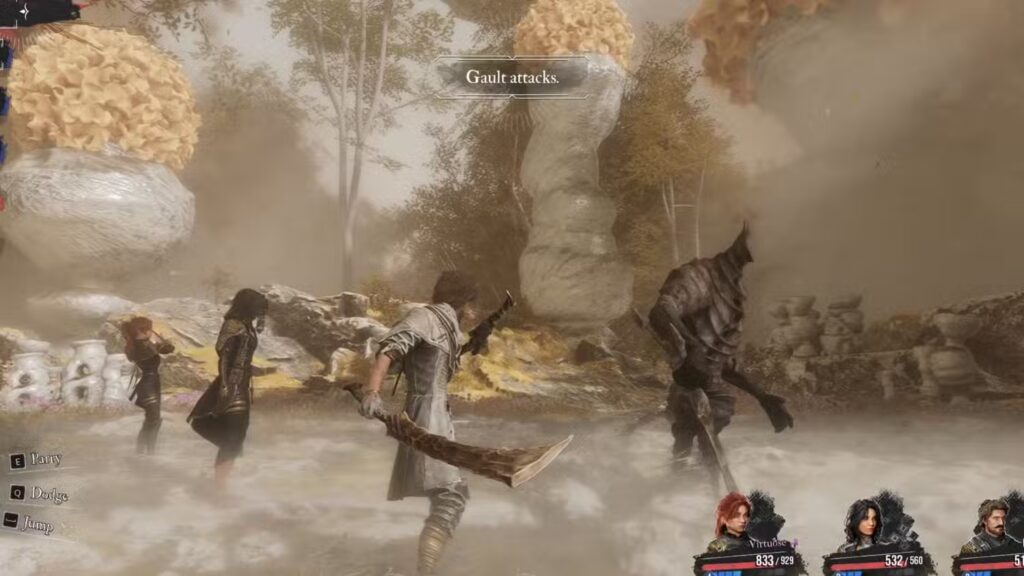 Gaulteram (Weapon) Fighting in Clair Obscur Expedition 33