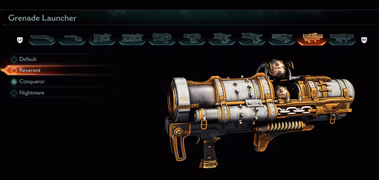 Grenade Launcher (Chapter 8) Weapon in Doom: The Dark Ages