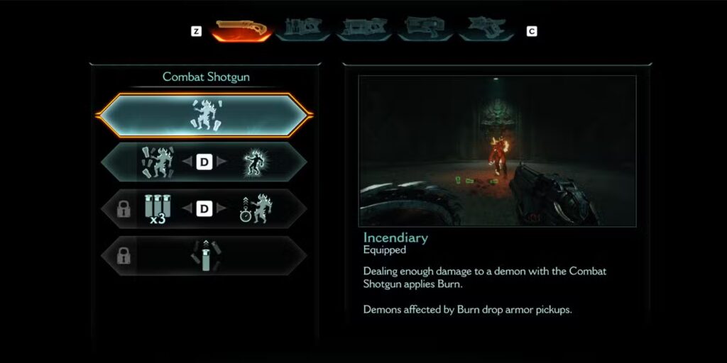 Doom: The Dark Ages Best Combat Shotgun Upgrades Incendiary