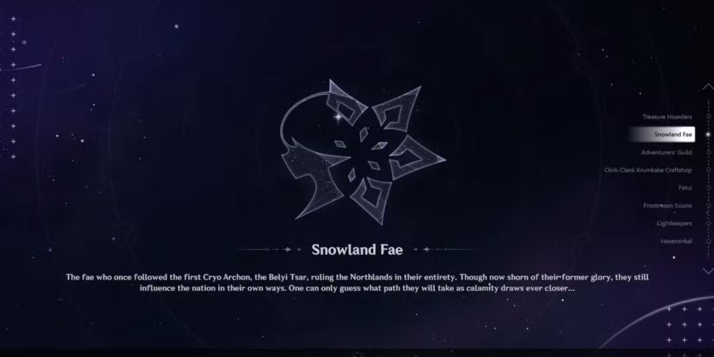 The Snowland Fae – Forgotten Spirits of the First Cryo Archon