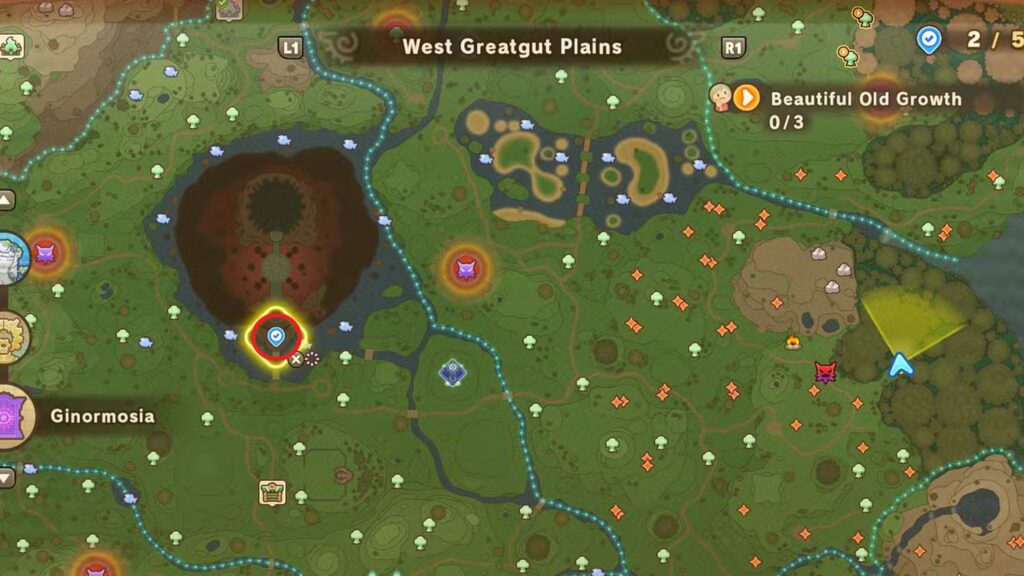 Greatsword & Shield of Time – West Greatgut Plains in Fantasy Life i