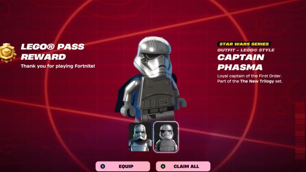 Lego Style Captain Phasma Fortnite