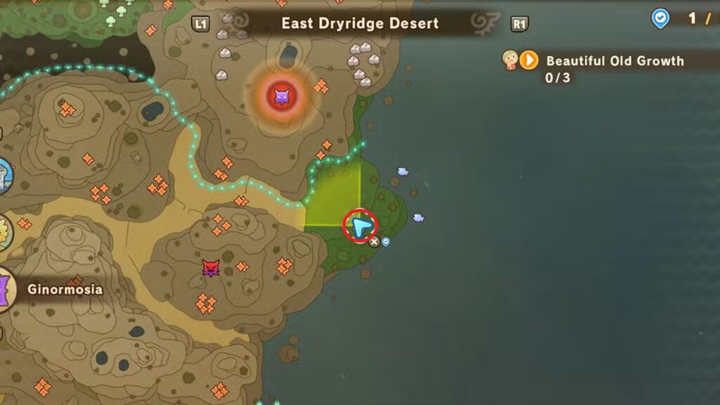 Needle of Time – East Dryridge Desert in Fantasy Life i
