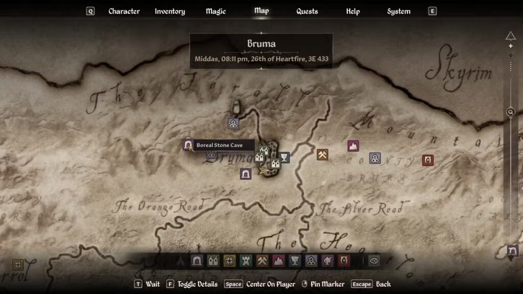 Boreal Stone Cave in Oblivion Remastered