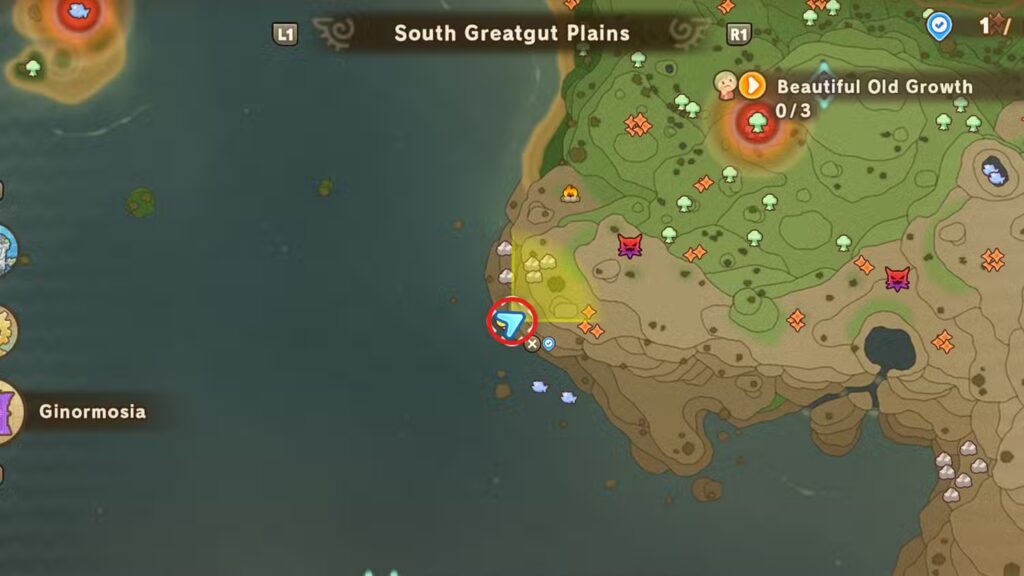 Pickaxe of Time – South Greatgut Plains in Fantasy Life i
