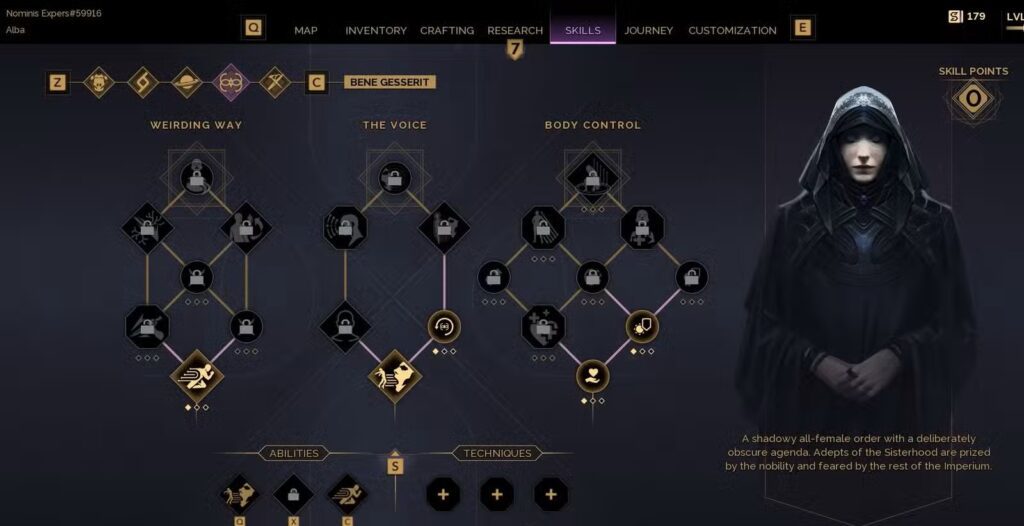 Best Bene Gesserit Skills to Unlock First in Dune: Awakening