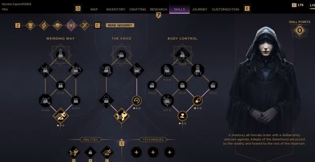 Best Bene Gesserit Skills to Unlock First in Dune: Awakening