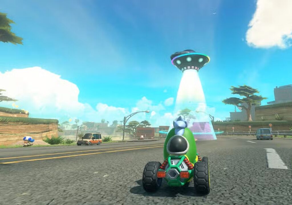 Where to Find the UFO in Mario Kart World