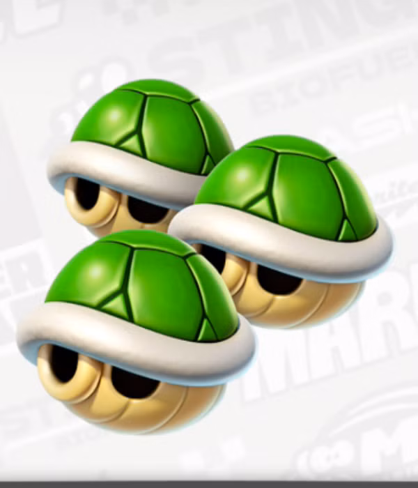 Triple Green Shells Mario Kart World
