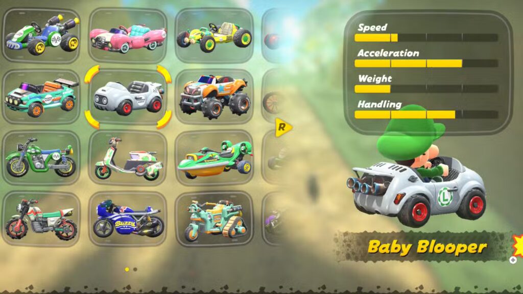 Baby Blooper Mario Kart World