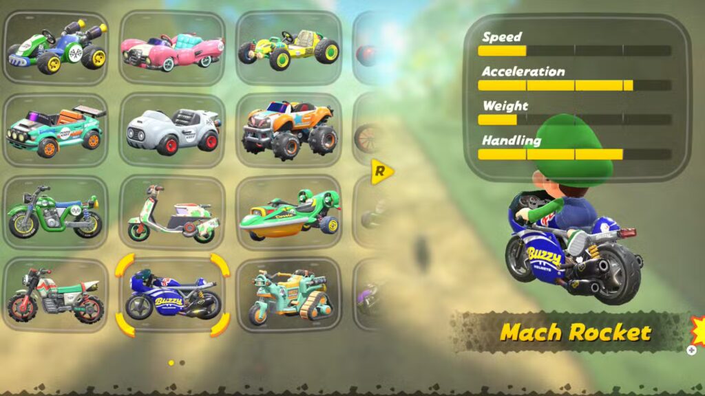 Mach Rocket Mario Kart World