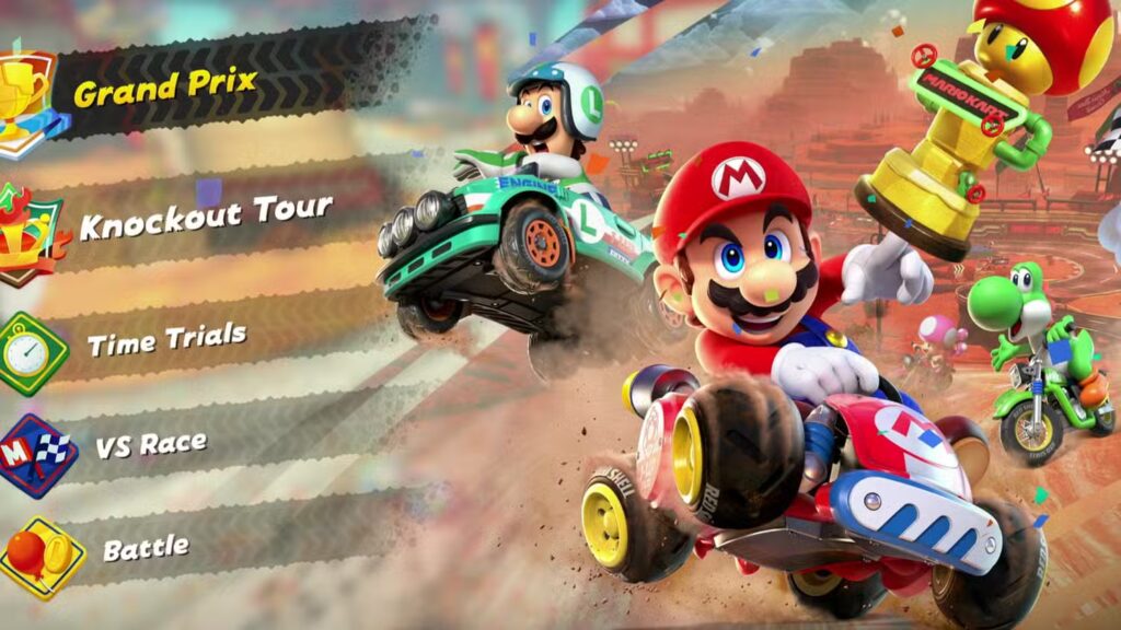 Mari Kart World Main Menu