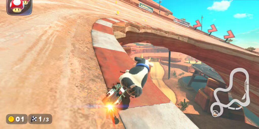 Shortcut #1: Drift the Inside of the Big Circular Turn