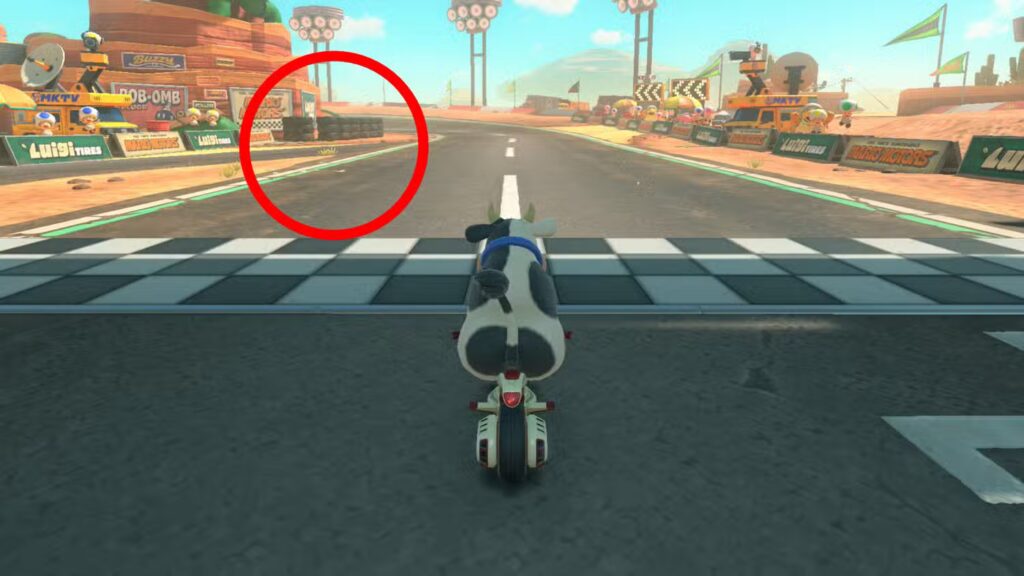 Shortcut #4: Secret Grind Rail Left of the Starting Line