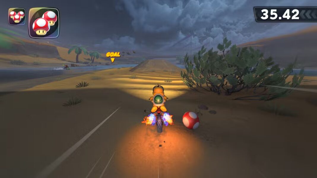 Mario Kart World Shy guy River Race Boost Rock