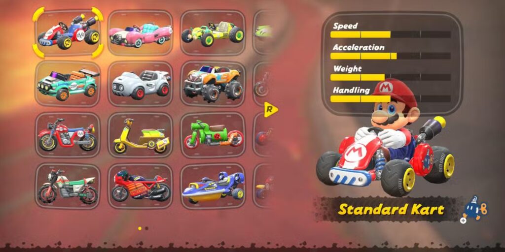 Medium Characters in Mario kart World