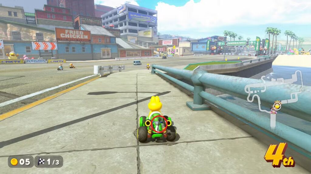Smart Steering Antenna in Mario Kart World