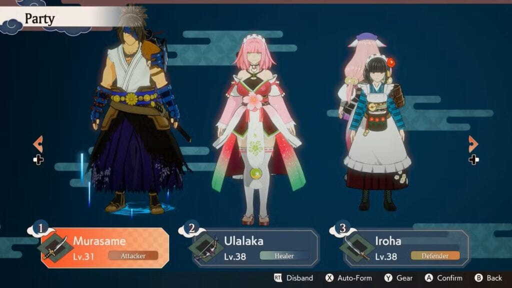 Ulaka Party Rune Factory Guardians of Azuma