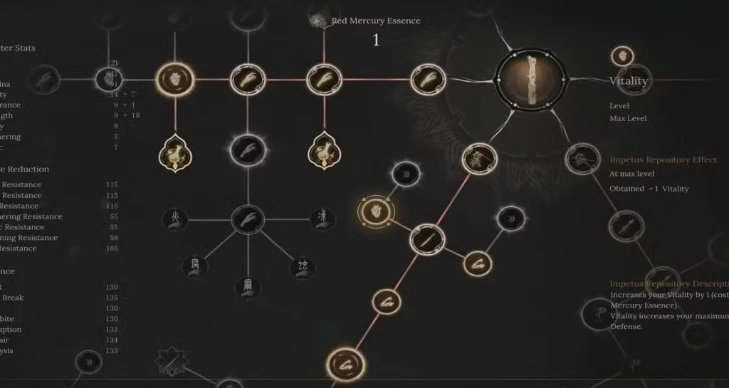 wuchang fallen feathers stats guide