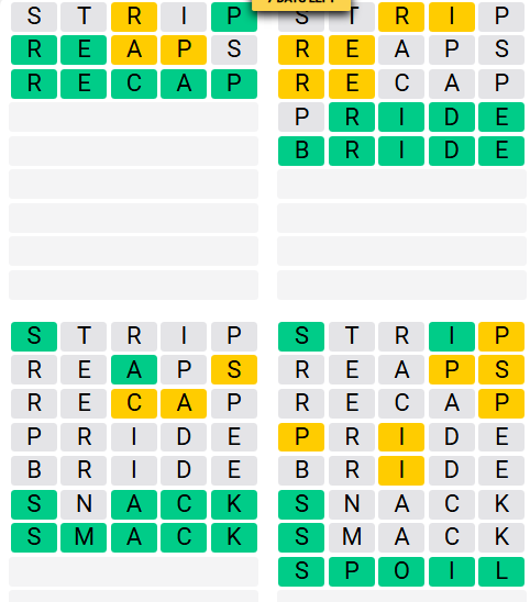 Quordle Classic Answers September 1, 2025