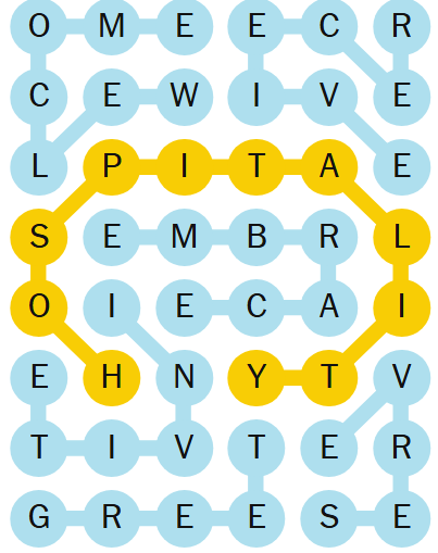 NYT Strands 547 completed puzzle showing HOSPITALITY spangram and six theme words about welcoming guests
