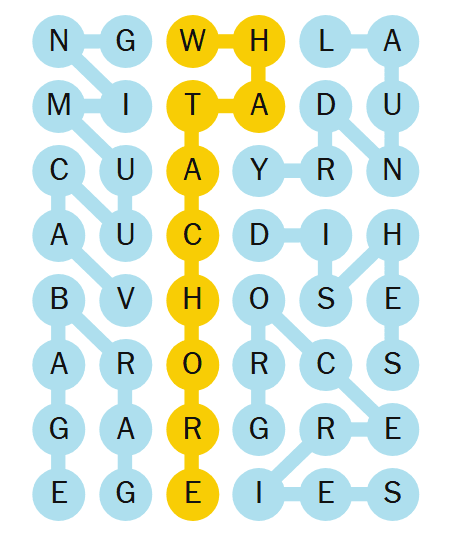 Screenshot of NYT Strands 530 Answers - Laundry, Dishes, Groceries, Garbage, Vacuuming and Soangram WHATACHORE