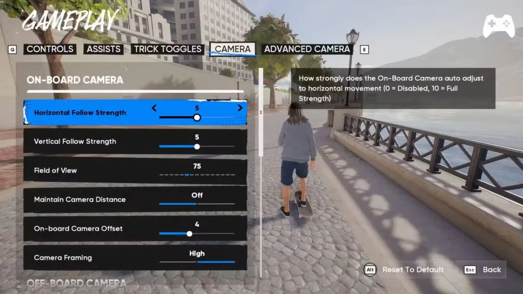 Best Camera Setting in Skate 4