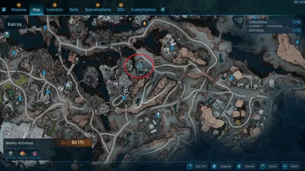 Carcadia Burn Vault Location