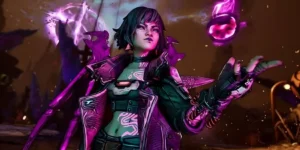 Borderlands 4 Vex the Siren character with purple energy powers and futuristic design