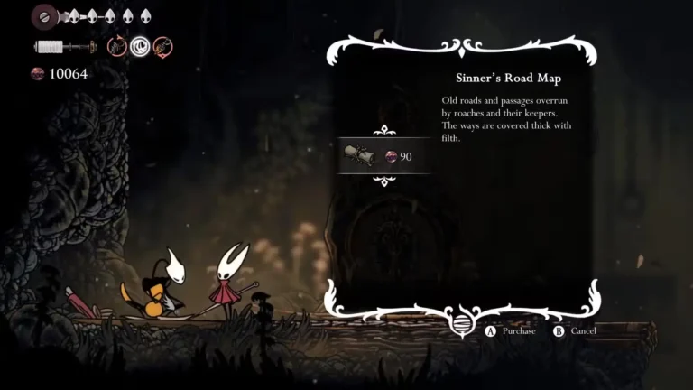 Sinner's Road Map from Shakra in Silksong