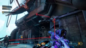 Climbing Above the Jamming Device highlighted in red for navigation