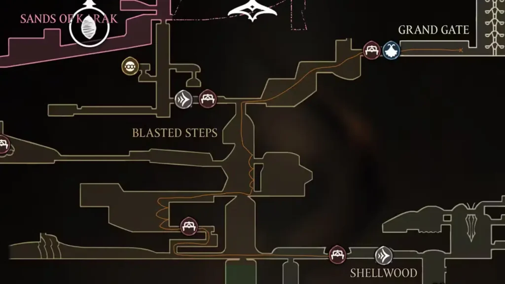 Courier Rasher Blasted Steps Path in Silksong