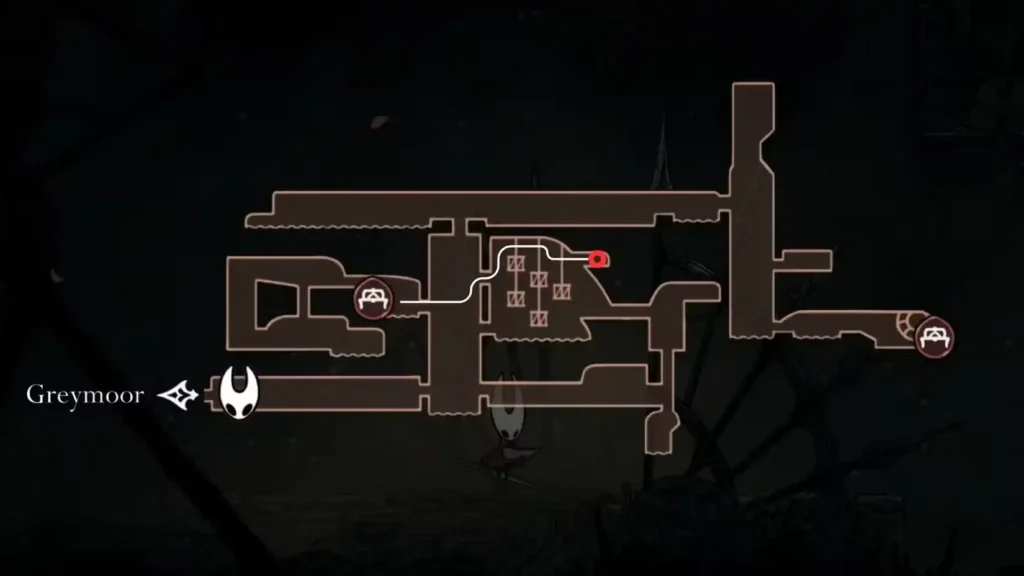 Crull and the benjin location in Hollow Knight Silksong