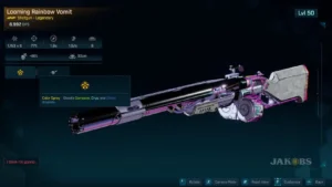 Cryo Rainbow Vomit Weapons and Gear