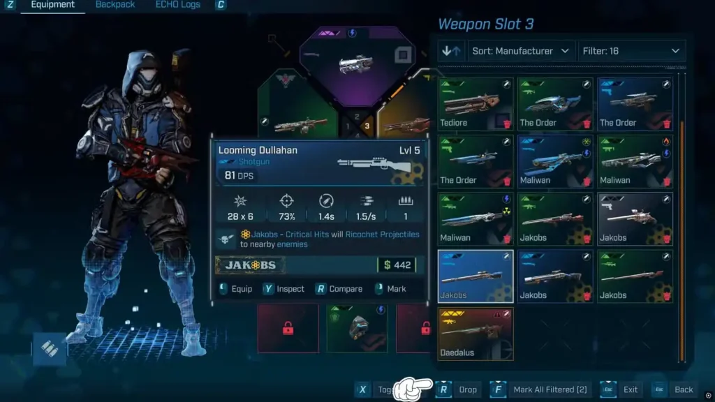 Dropping Weapons in Borderlands 4