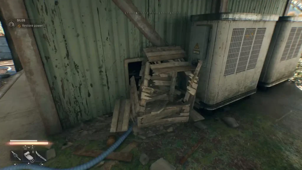 Sawblade Launcher it is entryway for silos safe zone in dying light the beast