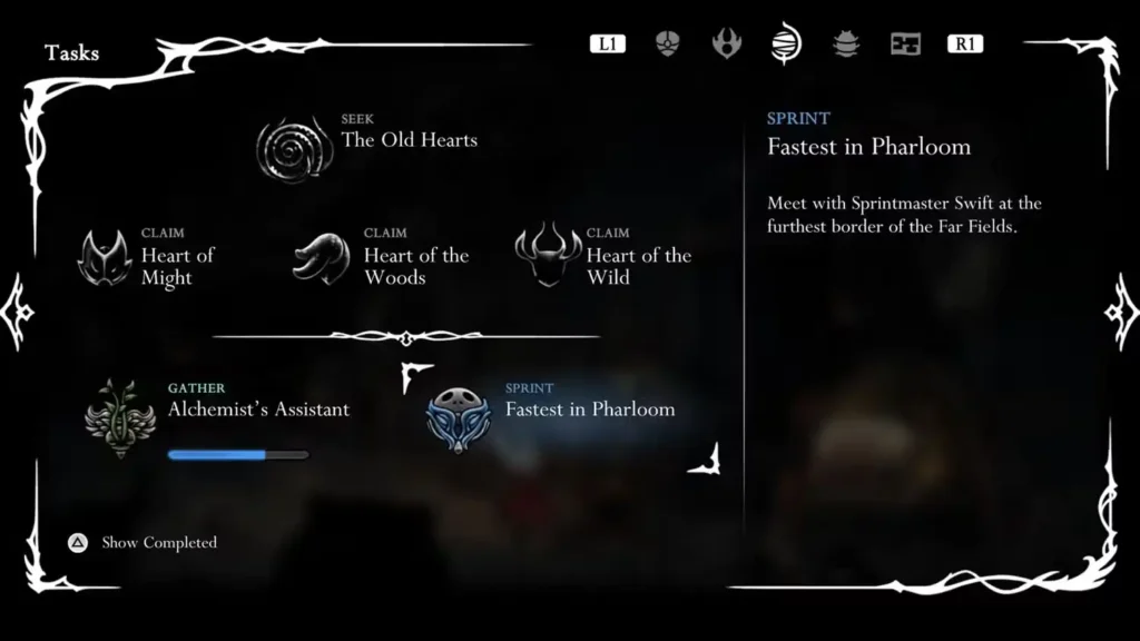 Fastest in Pharloom Quest in HK Silksong